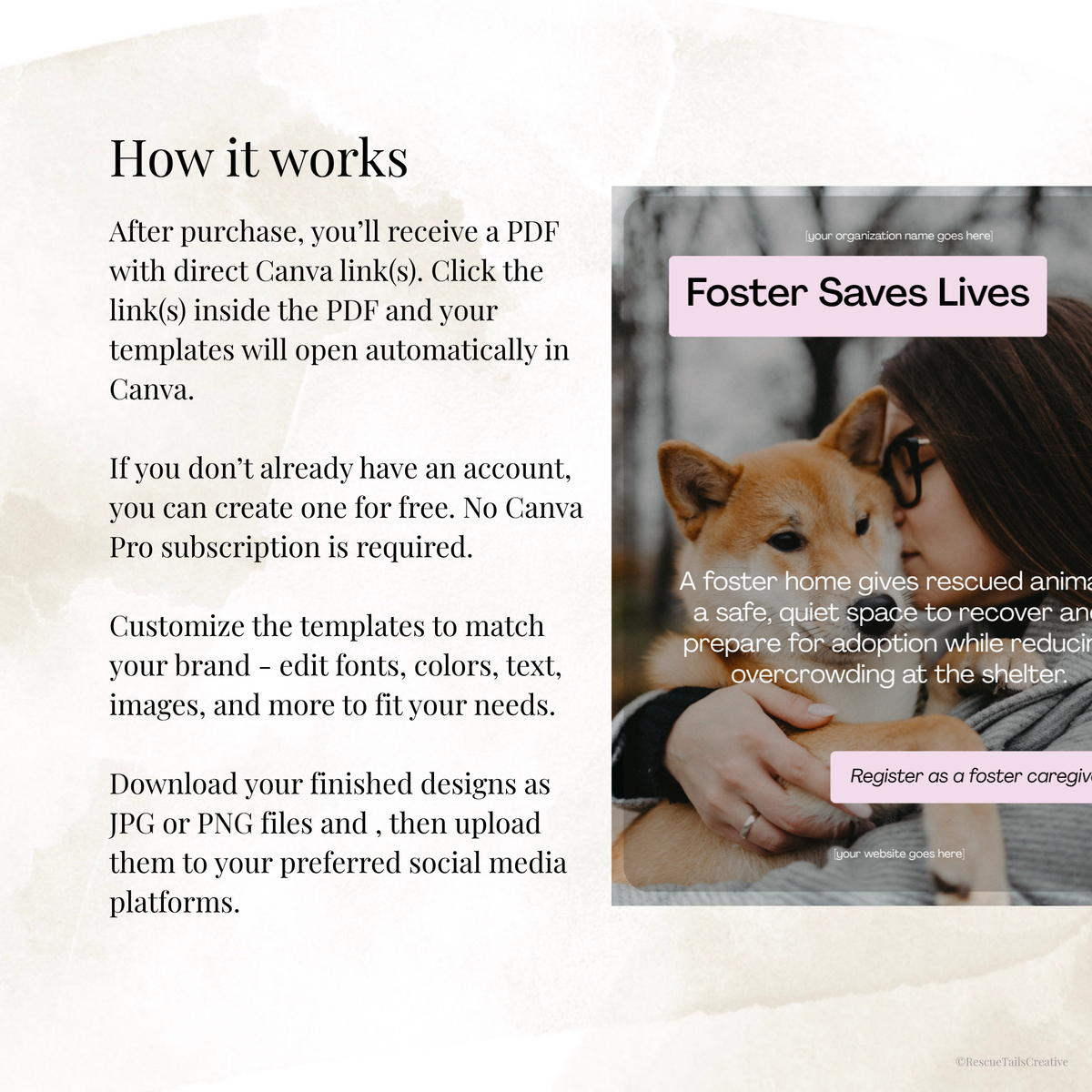 How to edit foster recruitment templates in Canva in simple steps