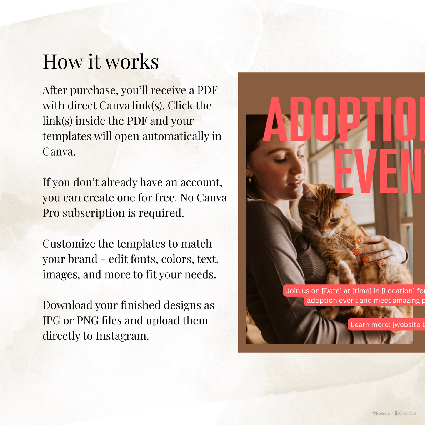 Adoption Event Template Pack - Find Your Forever