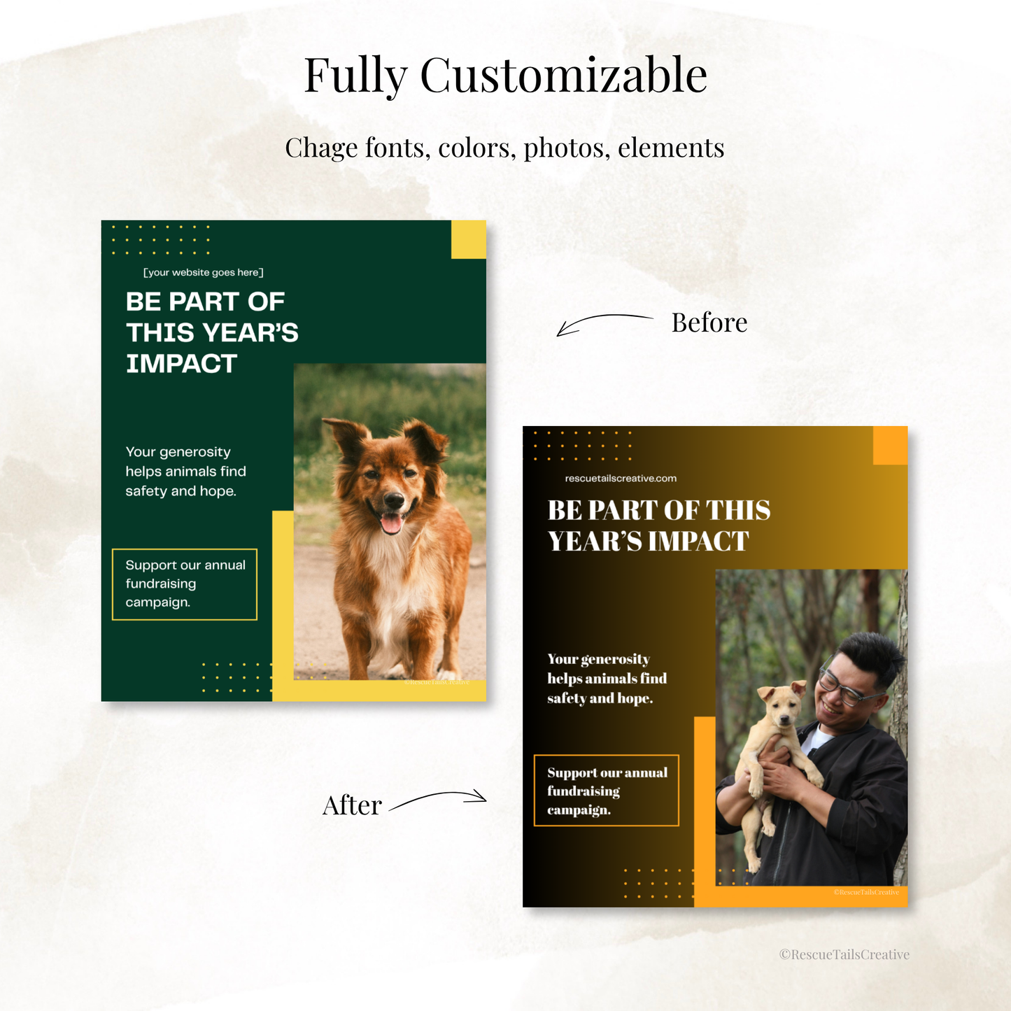 Annual Fundraising Template Pack- Hope Starts With You