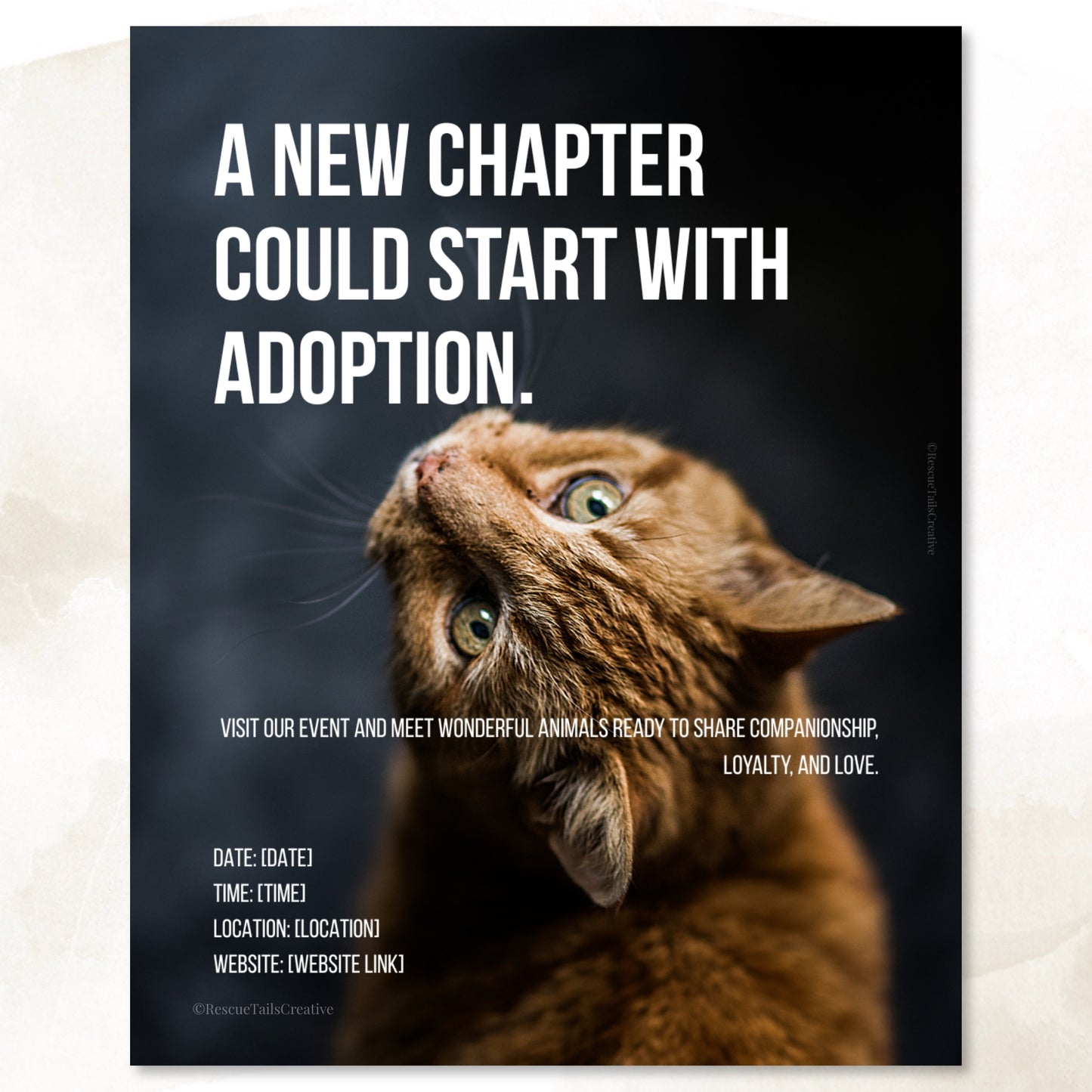 Adoption Event Template Pack - Home at Last
