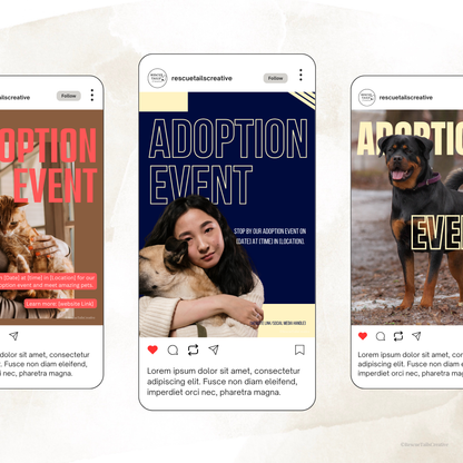 Adoption Event Template Pack - Find Your Forever