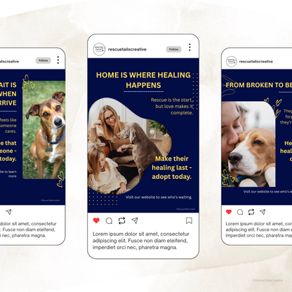 Adoption Post Template Pack - A Beautiful Forever