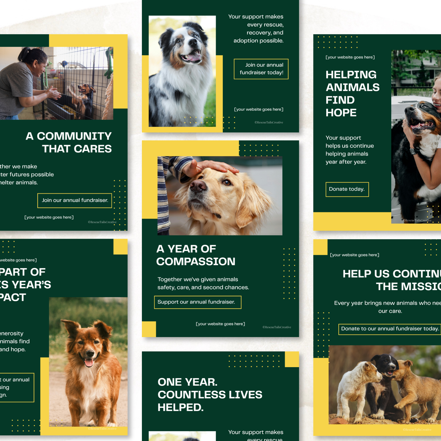 Annual Fundraising Template Pack- Hope Starts With You