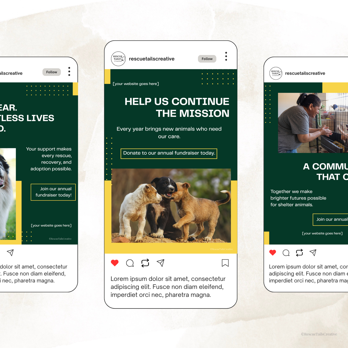 Annual Fundraising Template Pack- Hope Starts With You