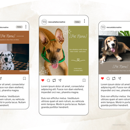 Featured Pet Template Pack - Hope & Homes