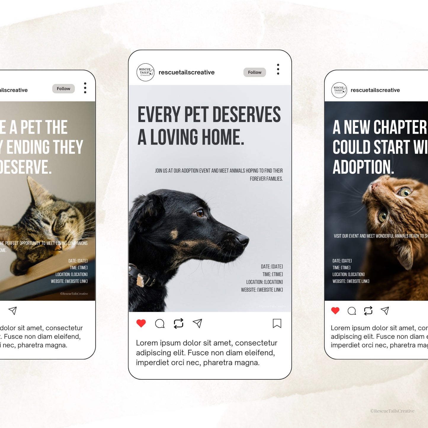 Adoption Event Template Pack - Home at Last