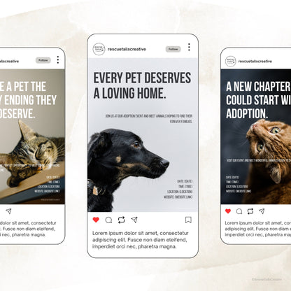 Adoption Event Template Pack - Home at Last