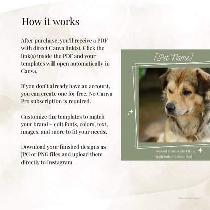 Featured Pet Template Pack - Hope & Homes